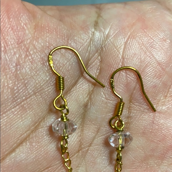 🖤purple pearl earrings💕& cloisonné ring - Picture 3 of 12